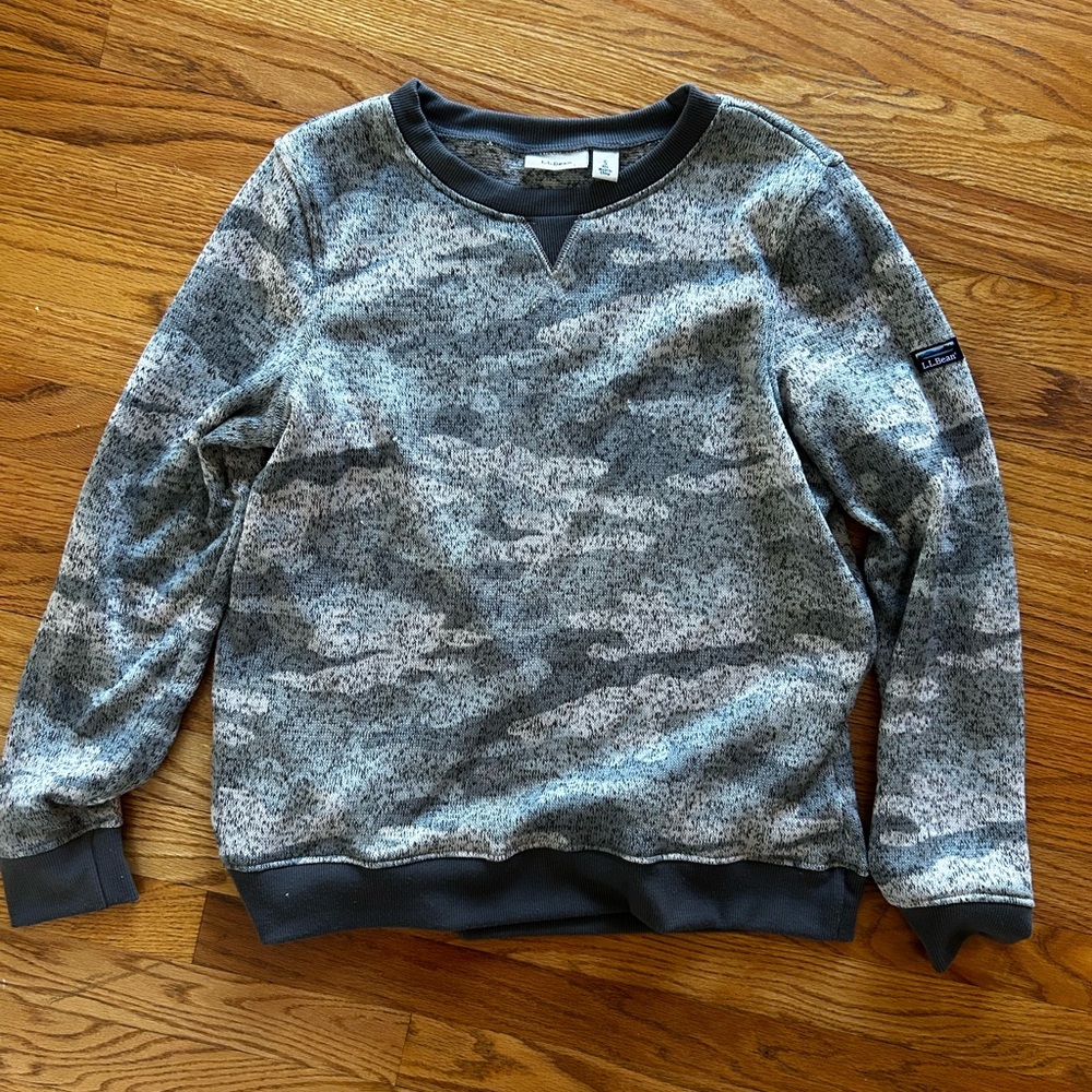 Women’s Gray Camo Sweater